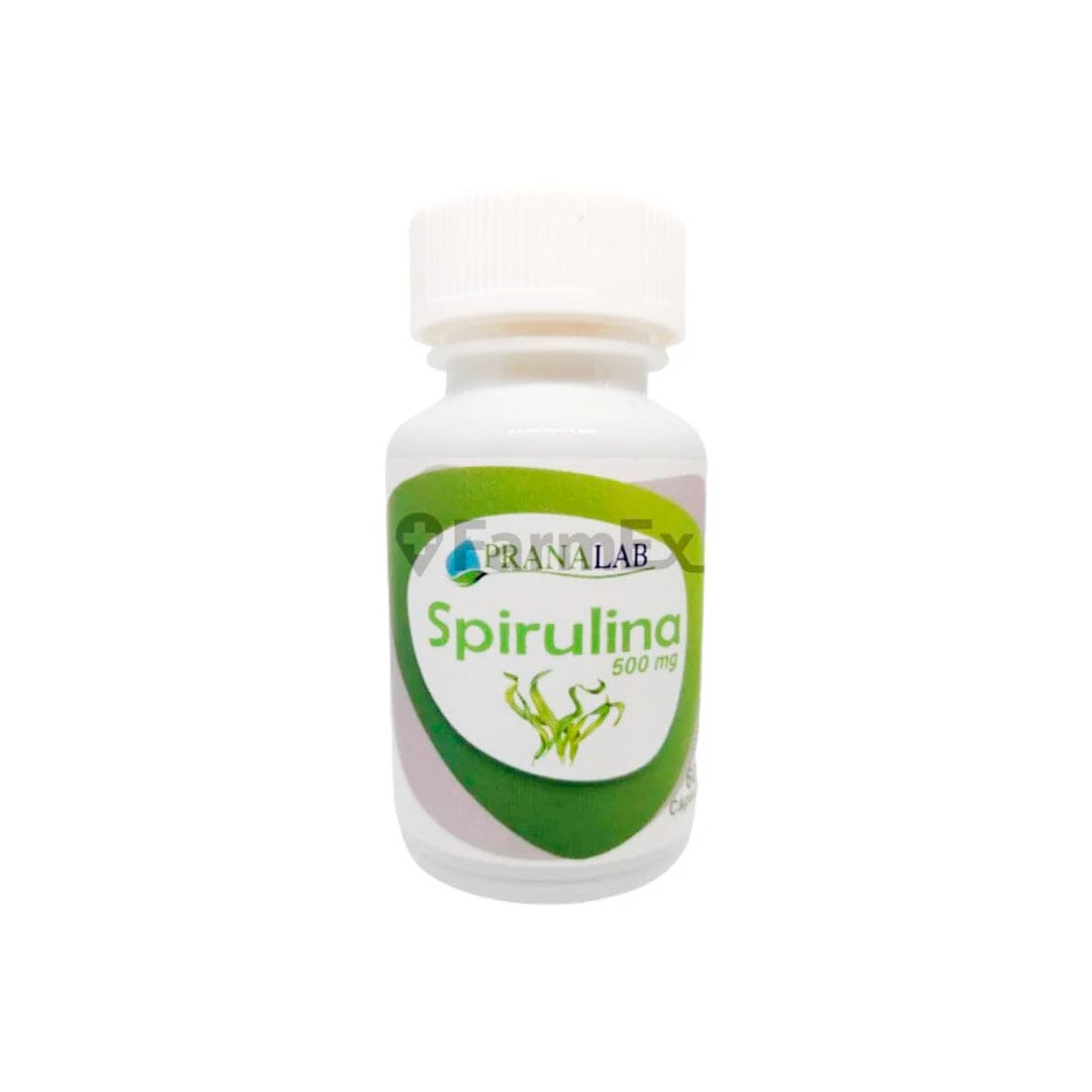 Spirulina 500 mg x 60 cápsula Prenalab